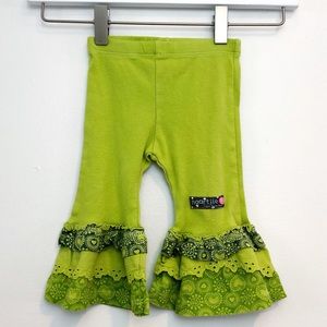 Naartjie Kids | capri knit ruffle bellbottom pants